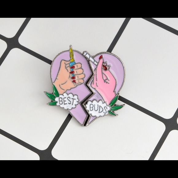 LAST SET! Best Buds Best Friend Pin Set - Picture 4 of 5